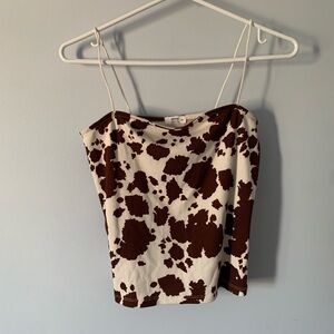 Ardene cow print tank top